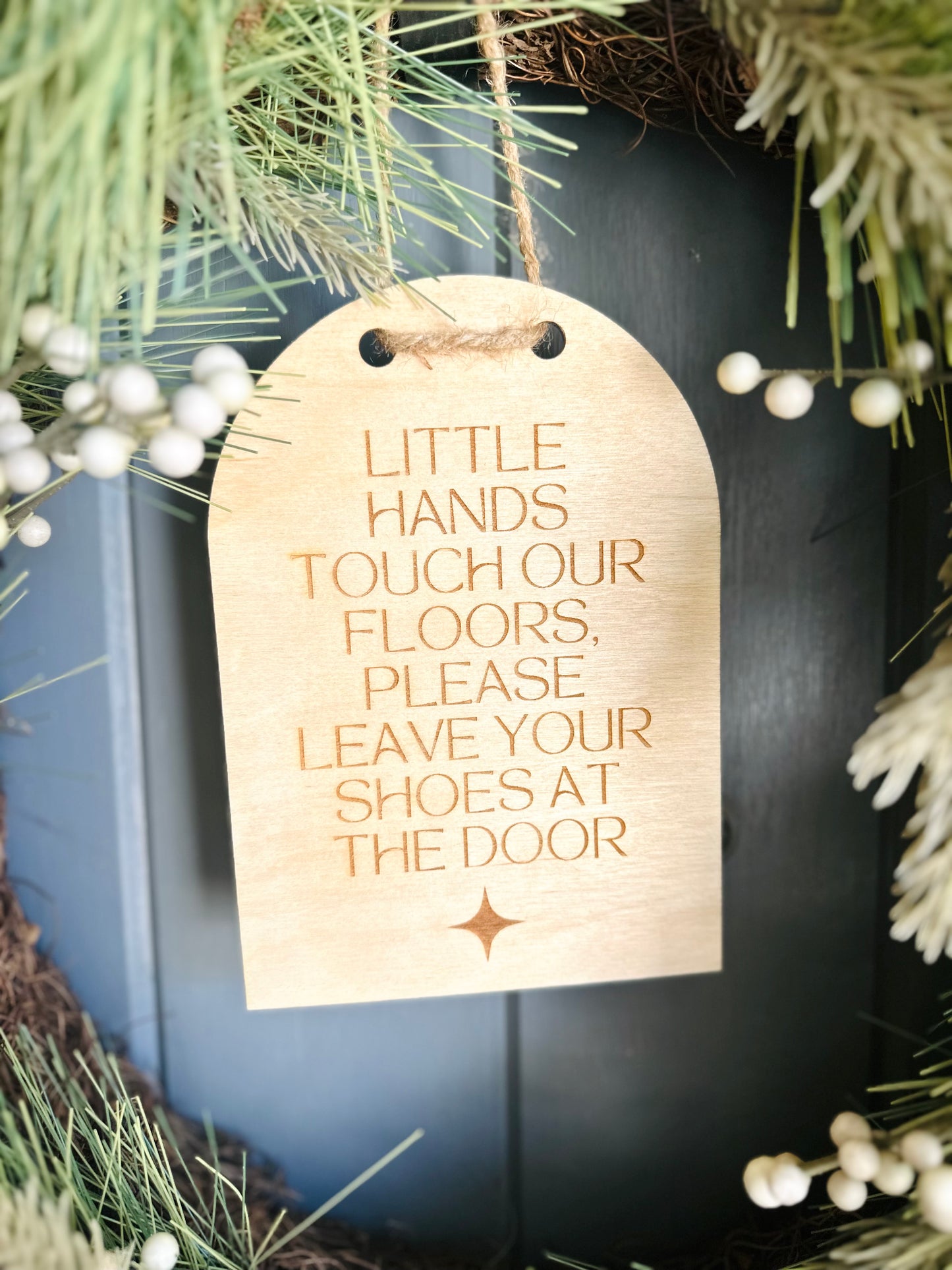 No Shoes Door Hanger