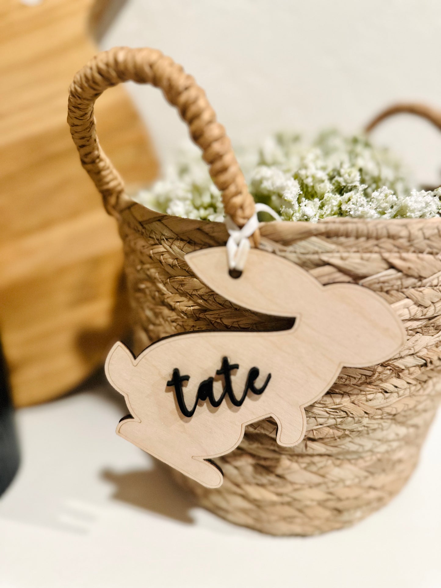 Bunny Basket Tag