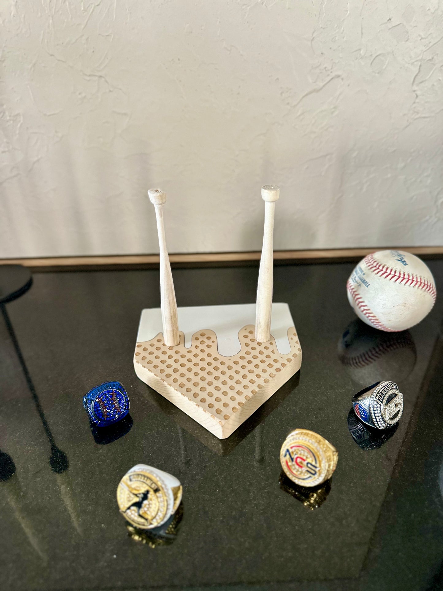 Drip Baseball Ring Holder
