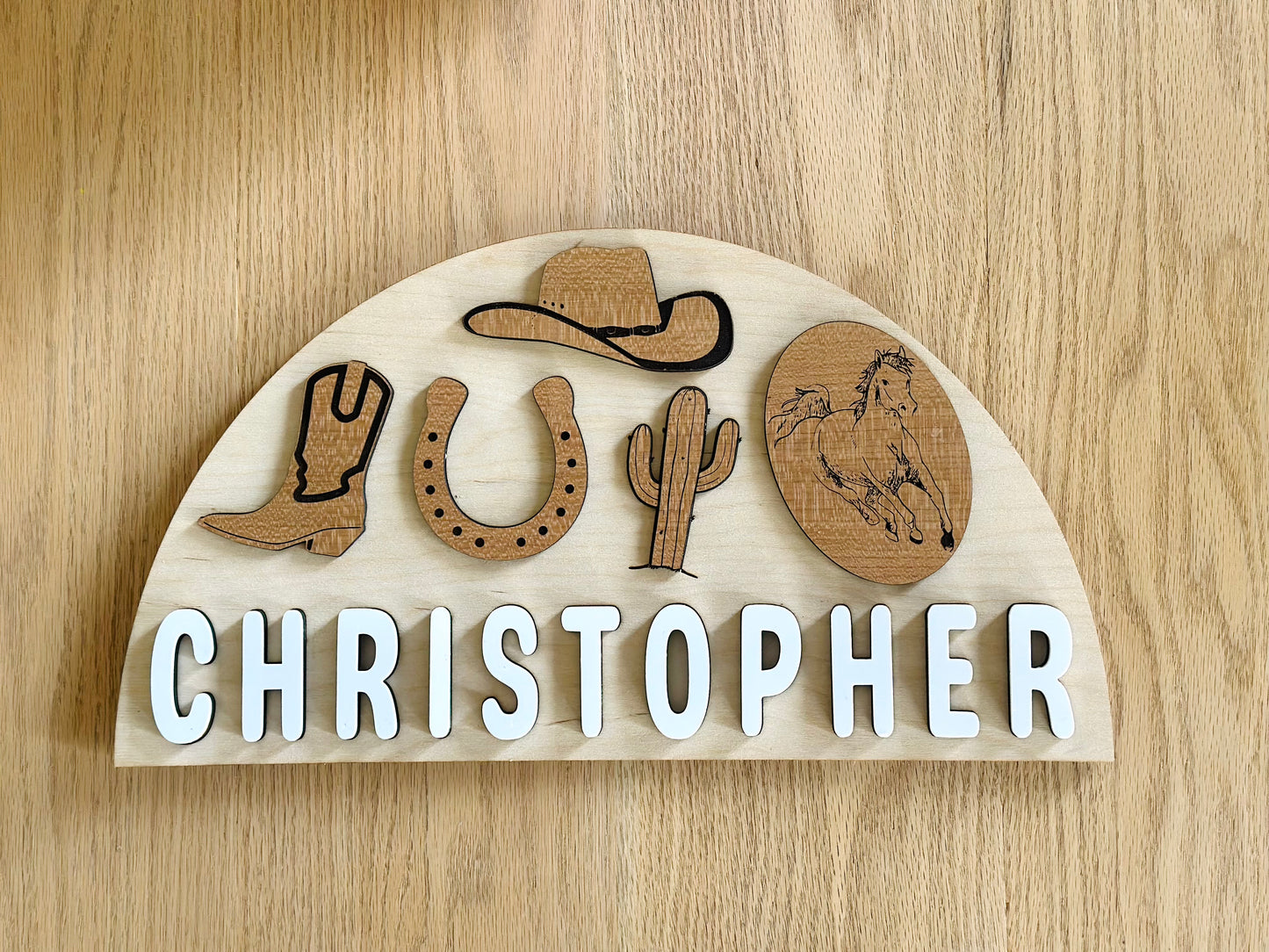 Custom Cowboy Theme Puzzle