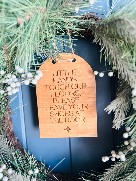 No Shoes Door Hanger