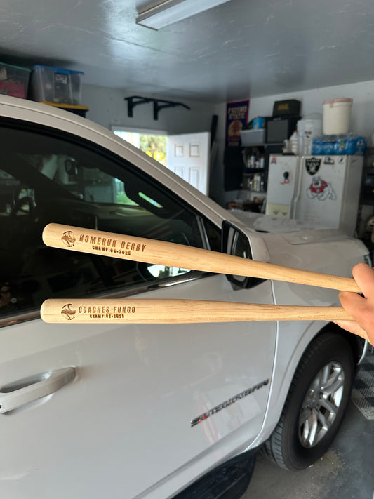 Custom Engraved Wood Bat 20"
