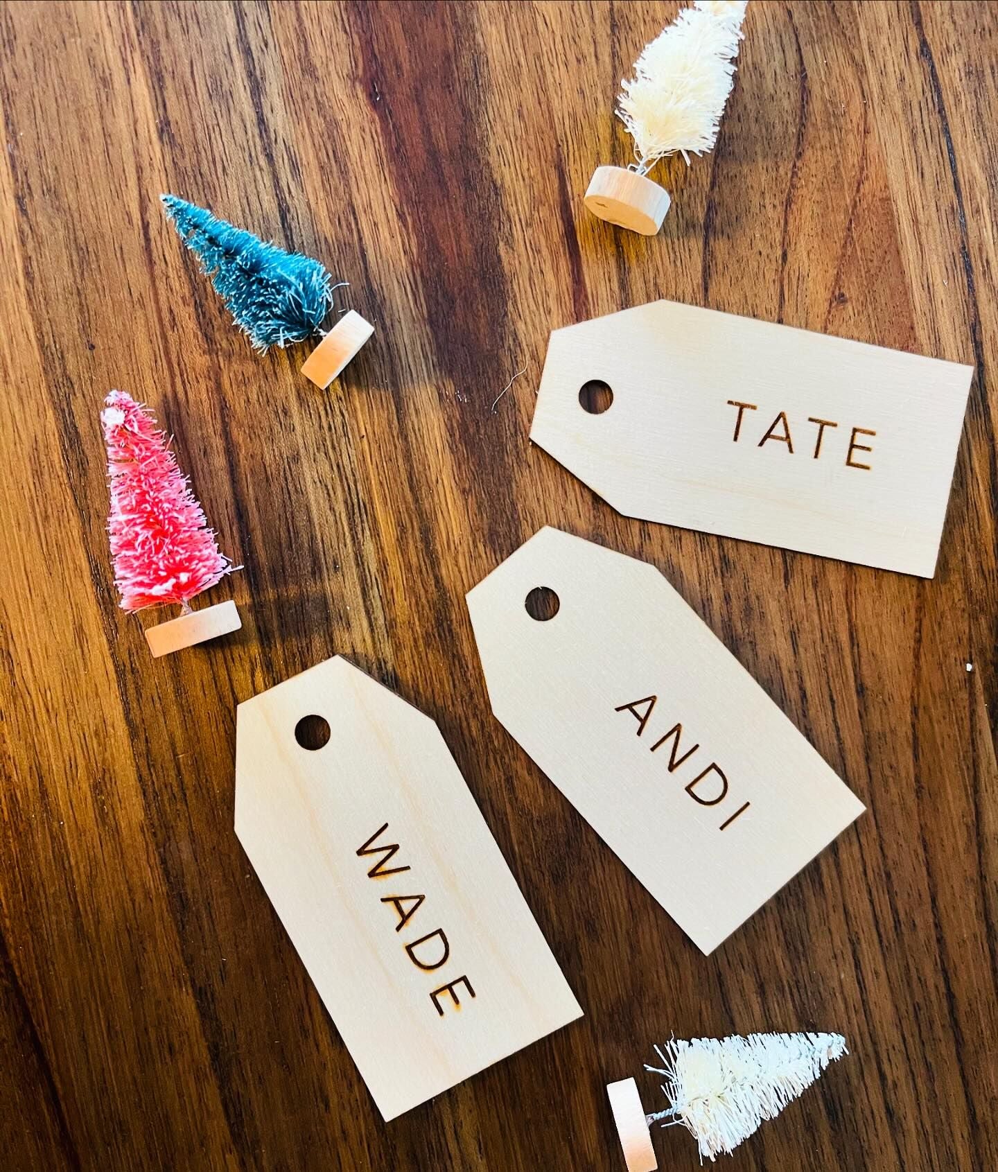 Wood Name Tags (COMING SOON) - D&L Designs